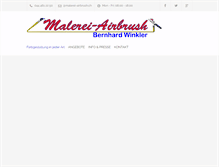 Tablet Screenshot of malerei-airbrush.ch
